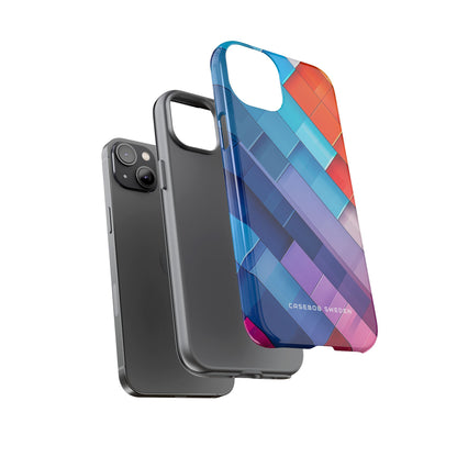 Vibrant GeoFlow iPhone 14 - Tough Phone Case