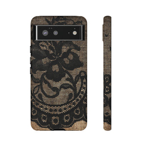 Broomrose Gothic Flower - Protective Phone Case