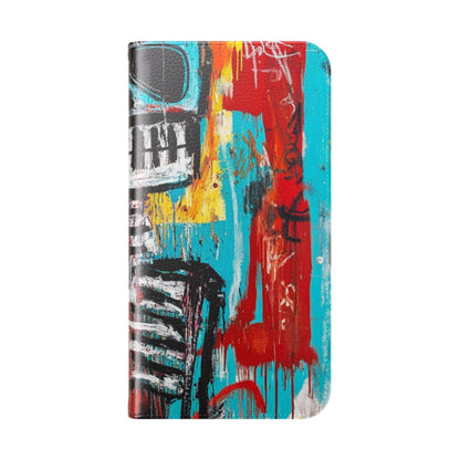Neon Skull Chaos - iPhone 15 Pro Max Case - Wallet