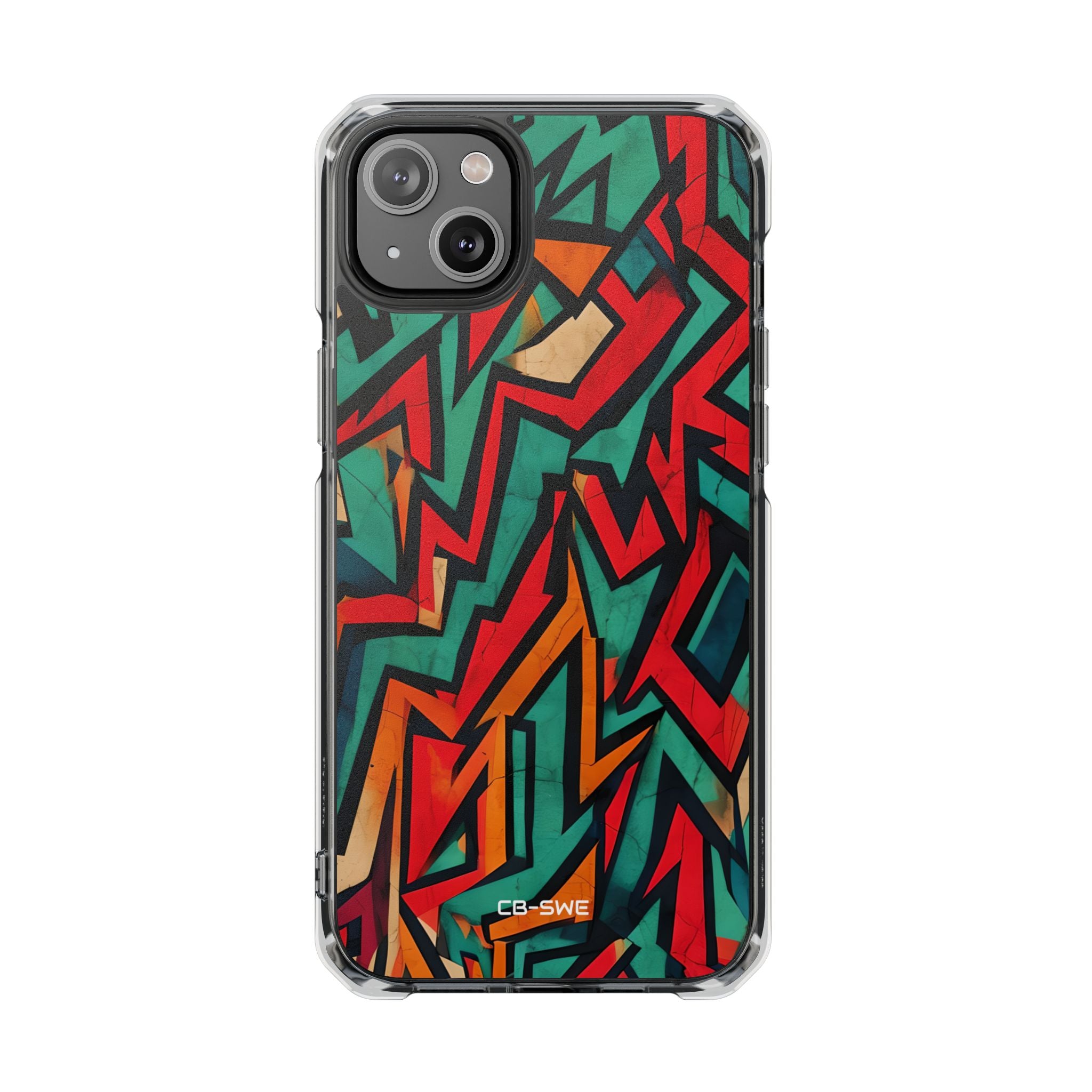 Vivid Geometry Dance iPhone Case - Impact