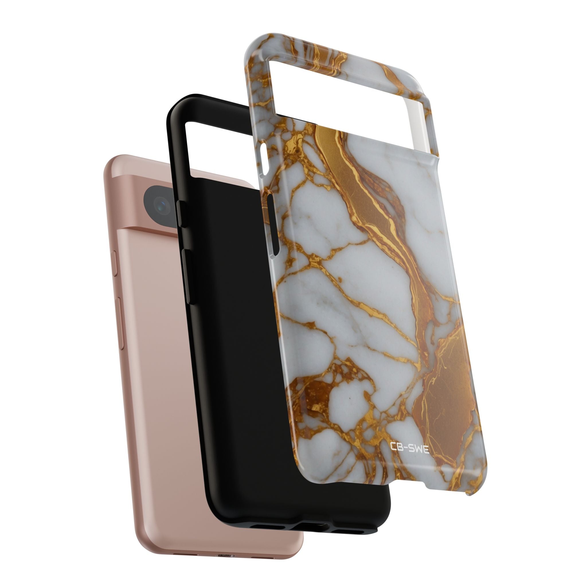 Golden Veins Flow - Google Pixel Case
