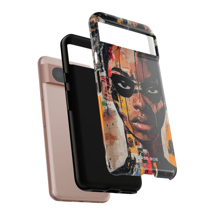 Masked Portrait Drips Google Pixel 8 Case - Tough