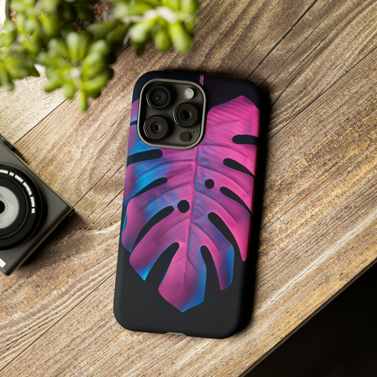 Tropical Palm Leaves - Protective Phone Case