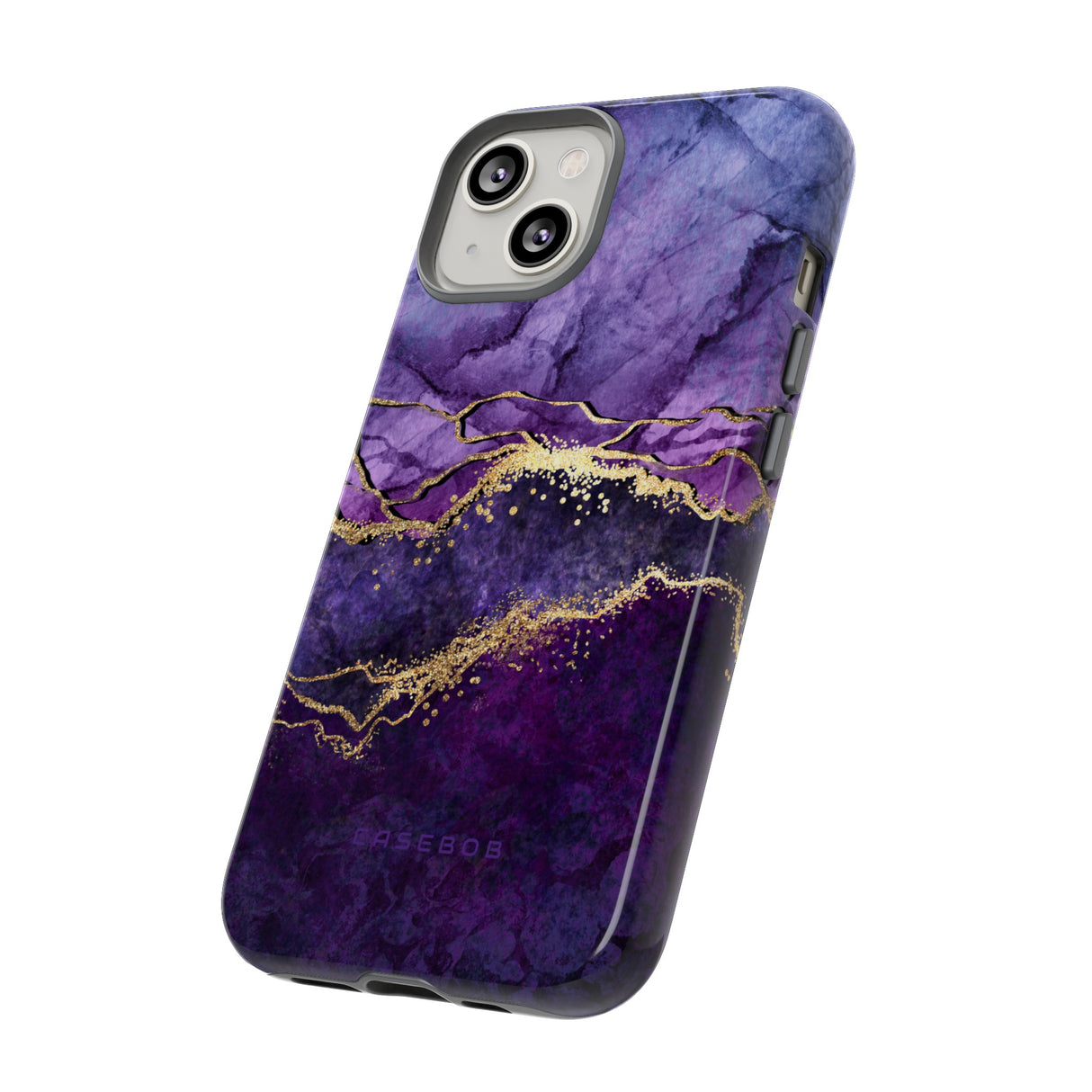 Purple Blue Marble - Protective Phone Case