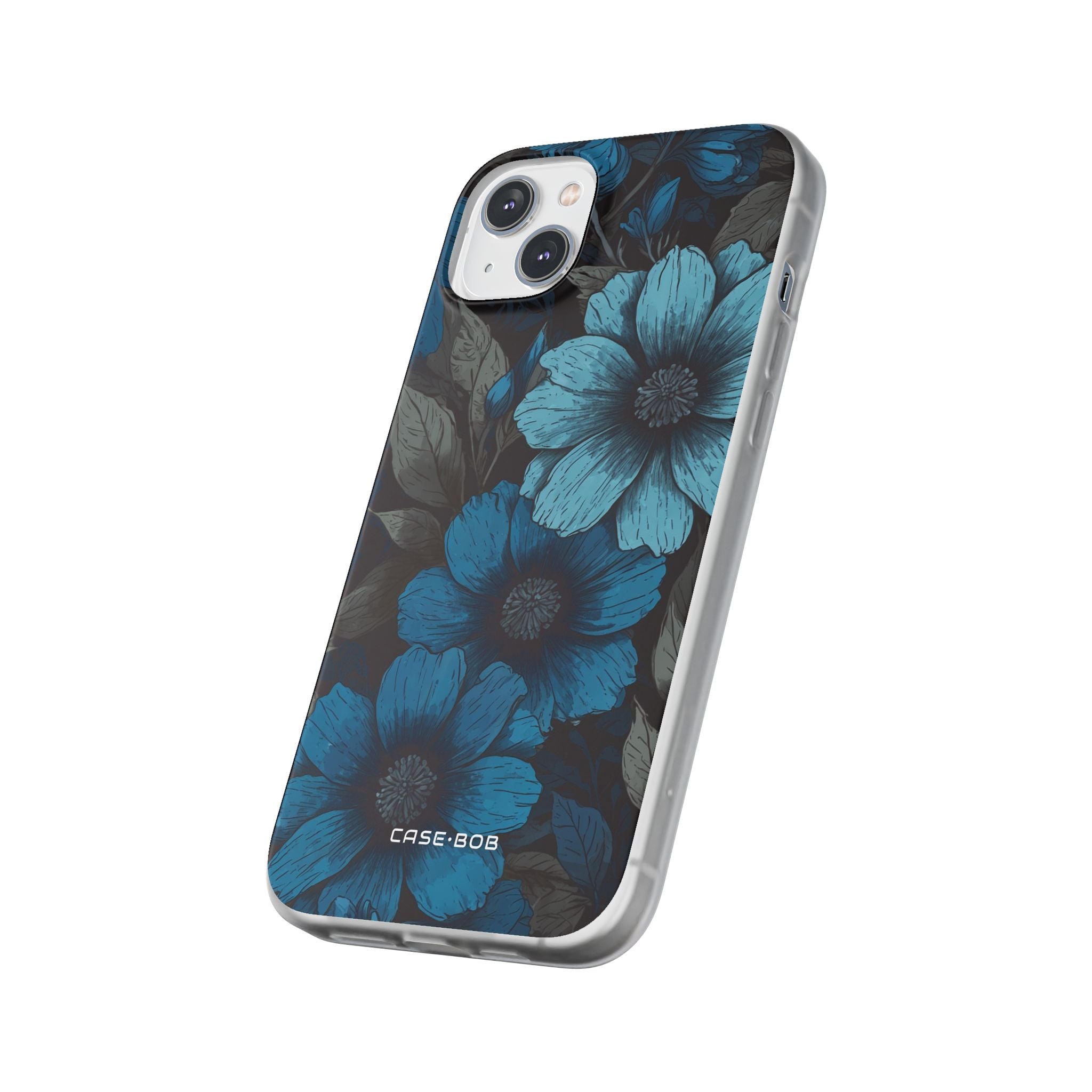 Blue Petal Radiance iPhone 14 Plus Case - Soft