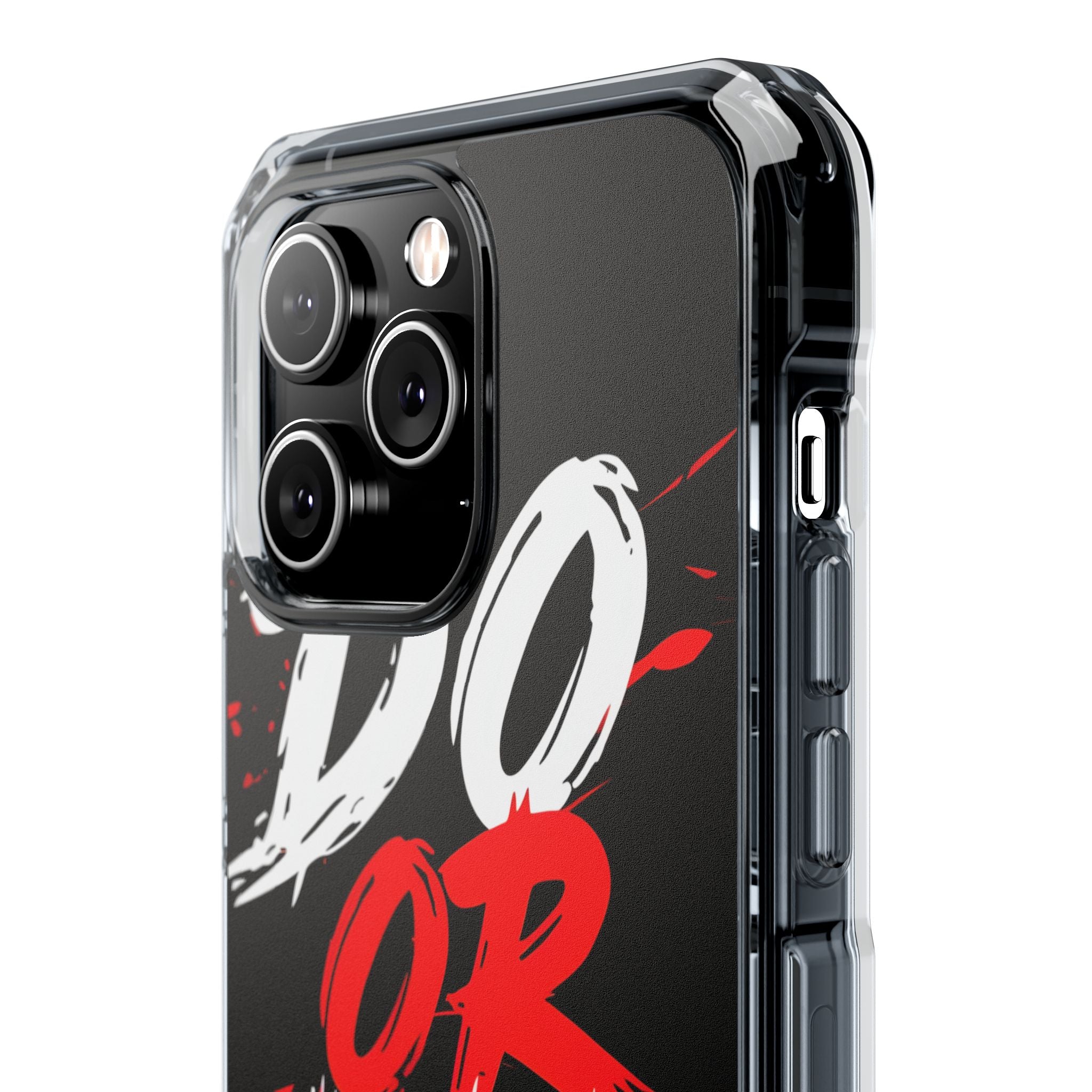Intense Typography Contrast iPhone Case - Impact