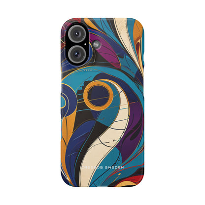 Vintage Vortex Harmony iPhone 16 - Slim Phone Case