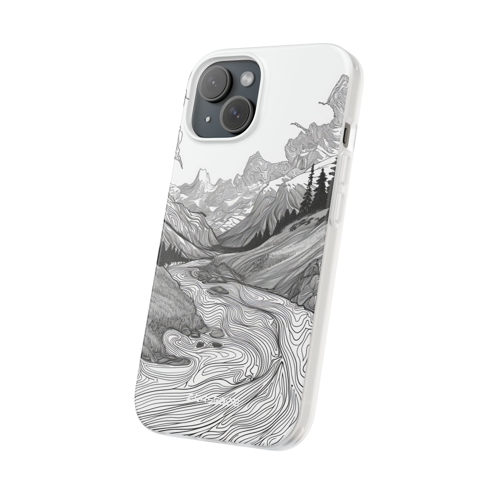 Monochrome Serenity | Flexible Phone Case for iPhone