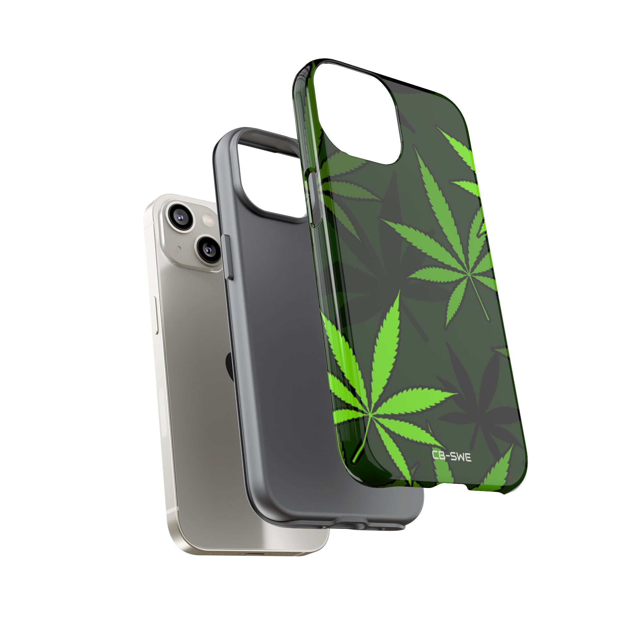 Green Leaf Symmetry - iPhone Case