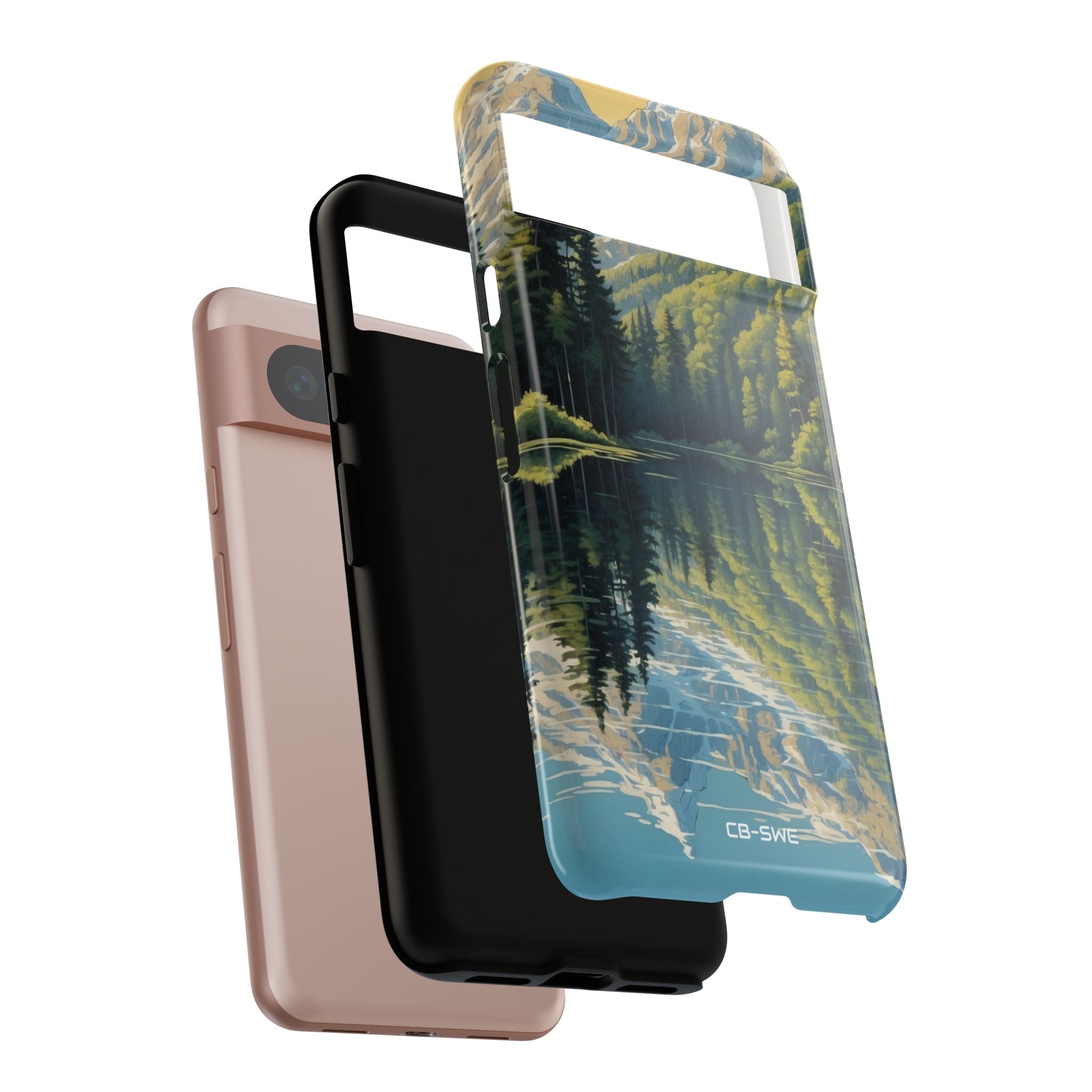 Mountain Peaks Reflect - Google Pixel Case
