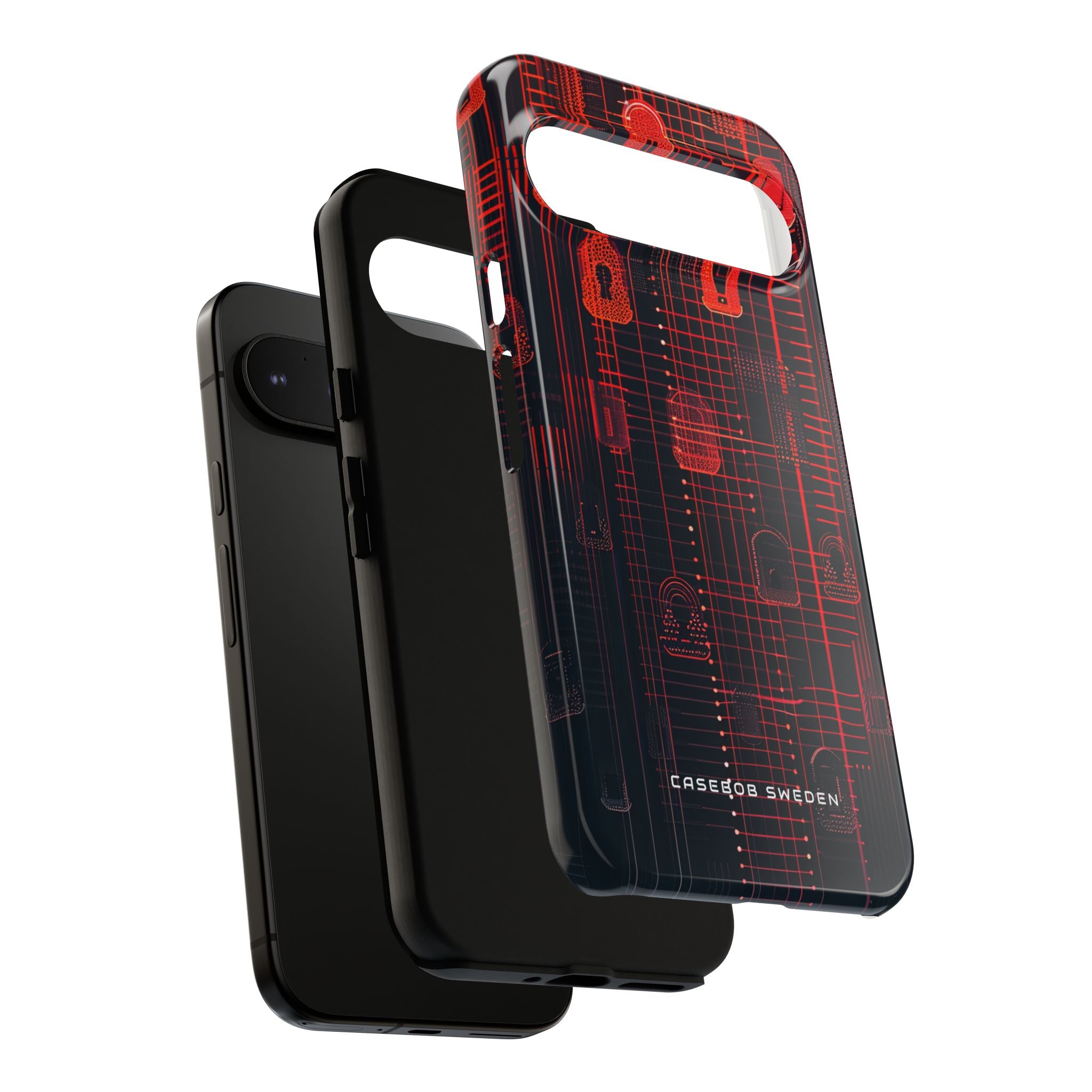 Cyber Gradient Locks Google Pixel 9 - Tough Phone Case