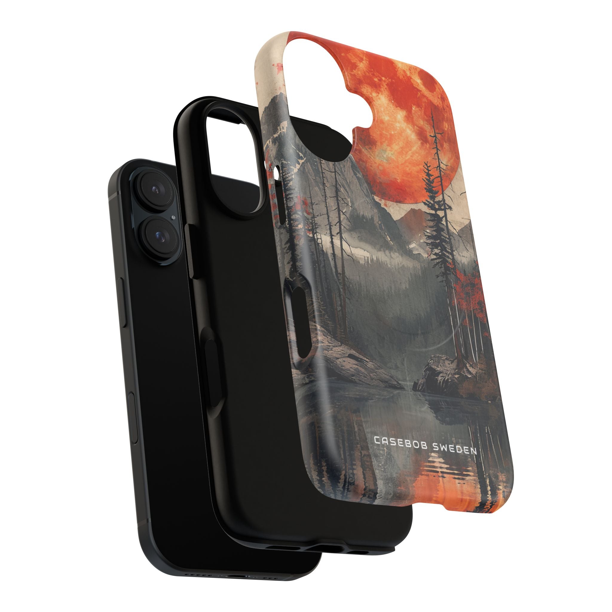 Celestial Glow Over Reflective Landscape iPhone 16 | Tough+ Phone Case