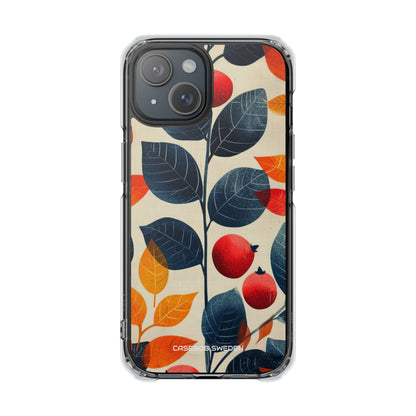 Autumn Nature Pattern - Clear Impact iPhone 15 Phone Case