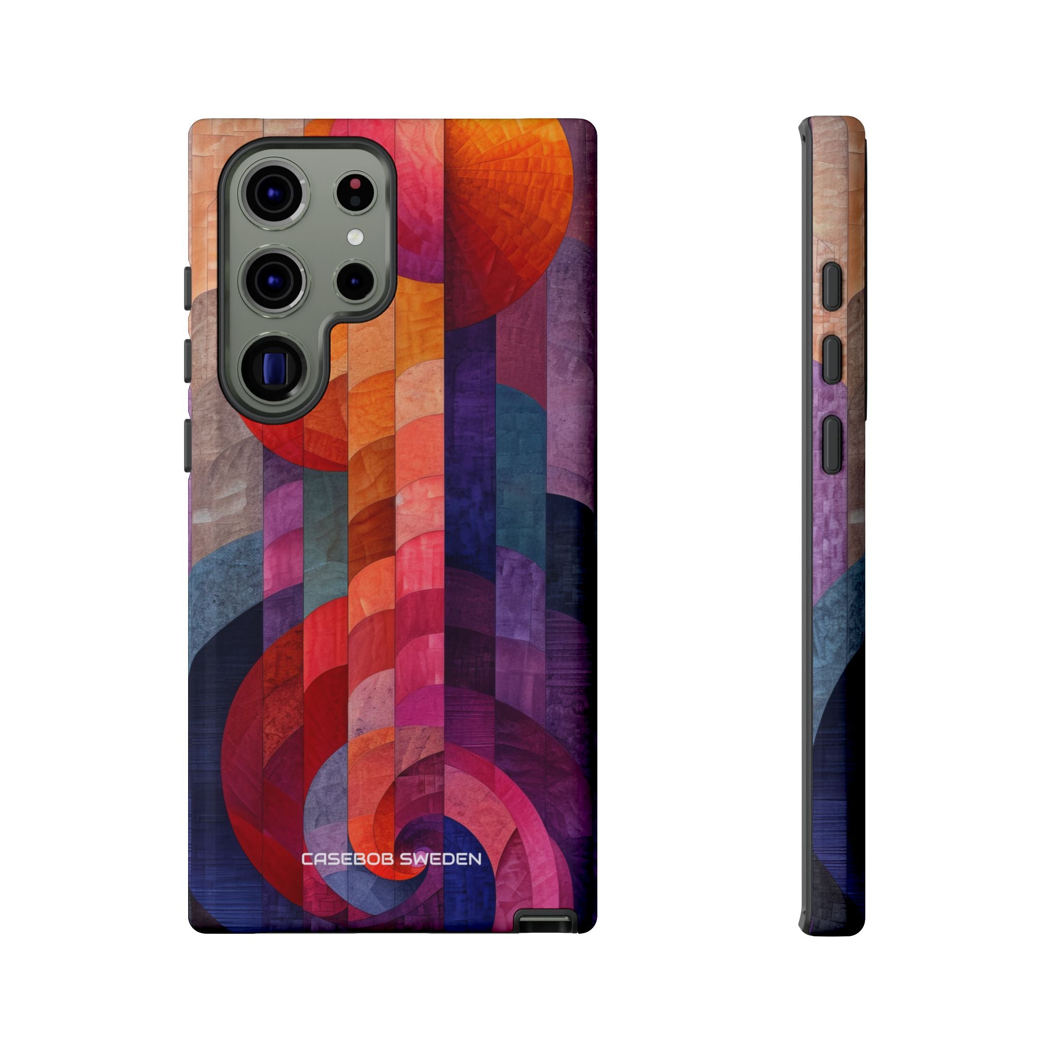 Purple Orange Abstract - Tough Samsung S23 Phone Case