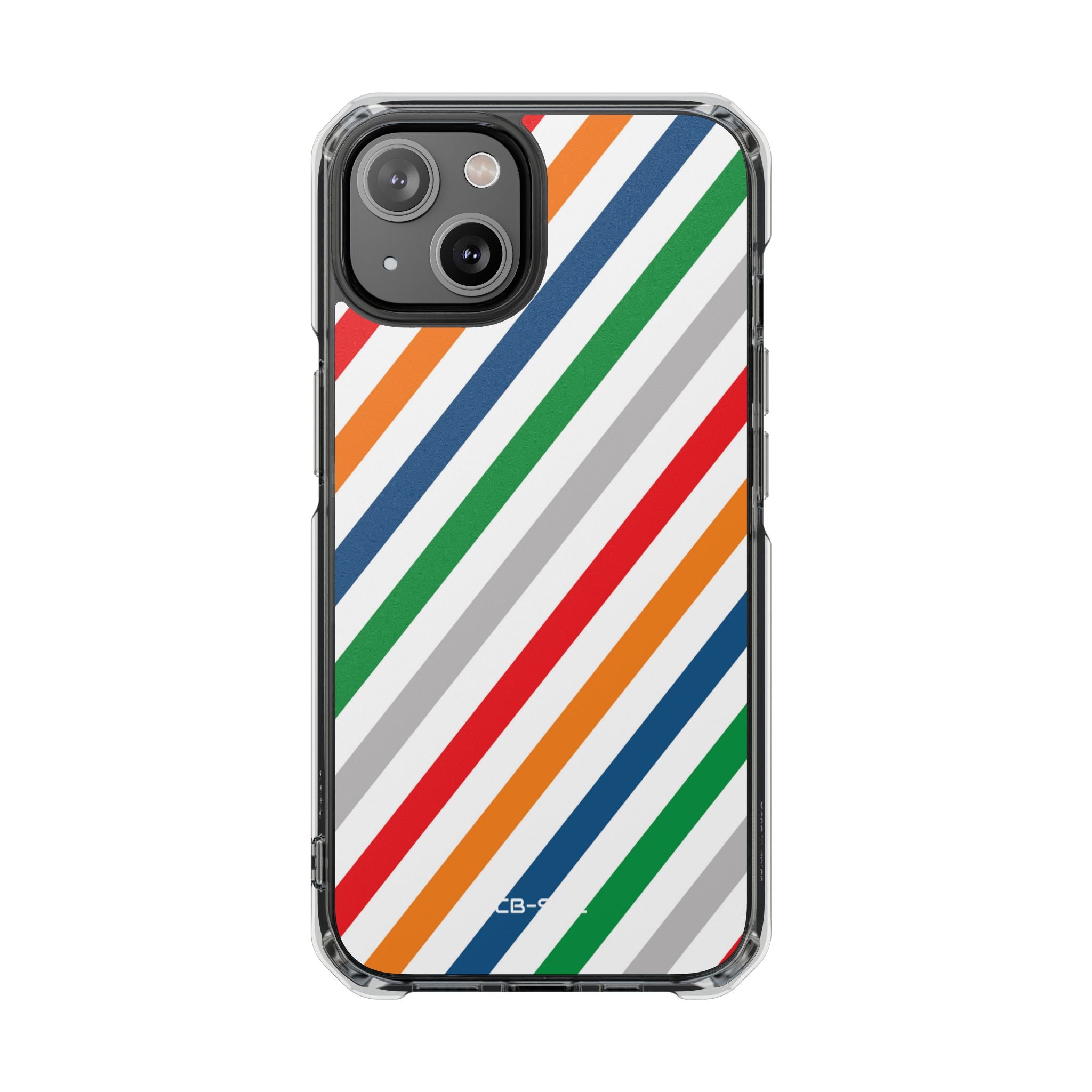 Vibrant Geometric Stripes iPhone Case - Impact