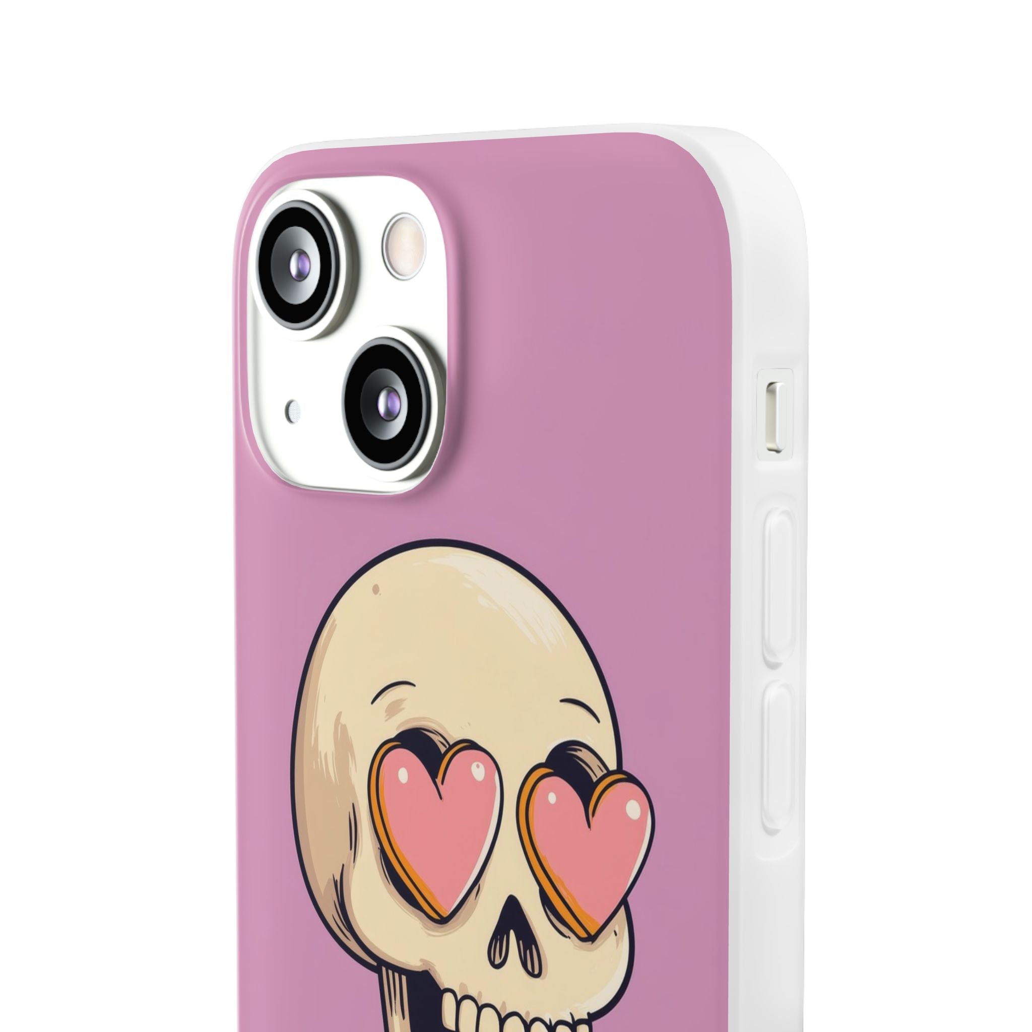 Heart Eyed Skull iPhone 13 mini Case - Soft