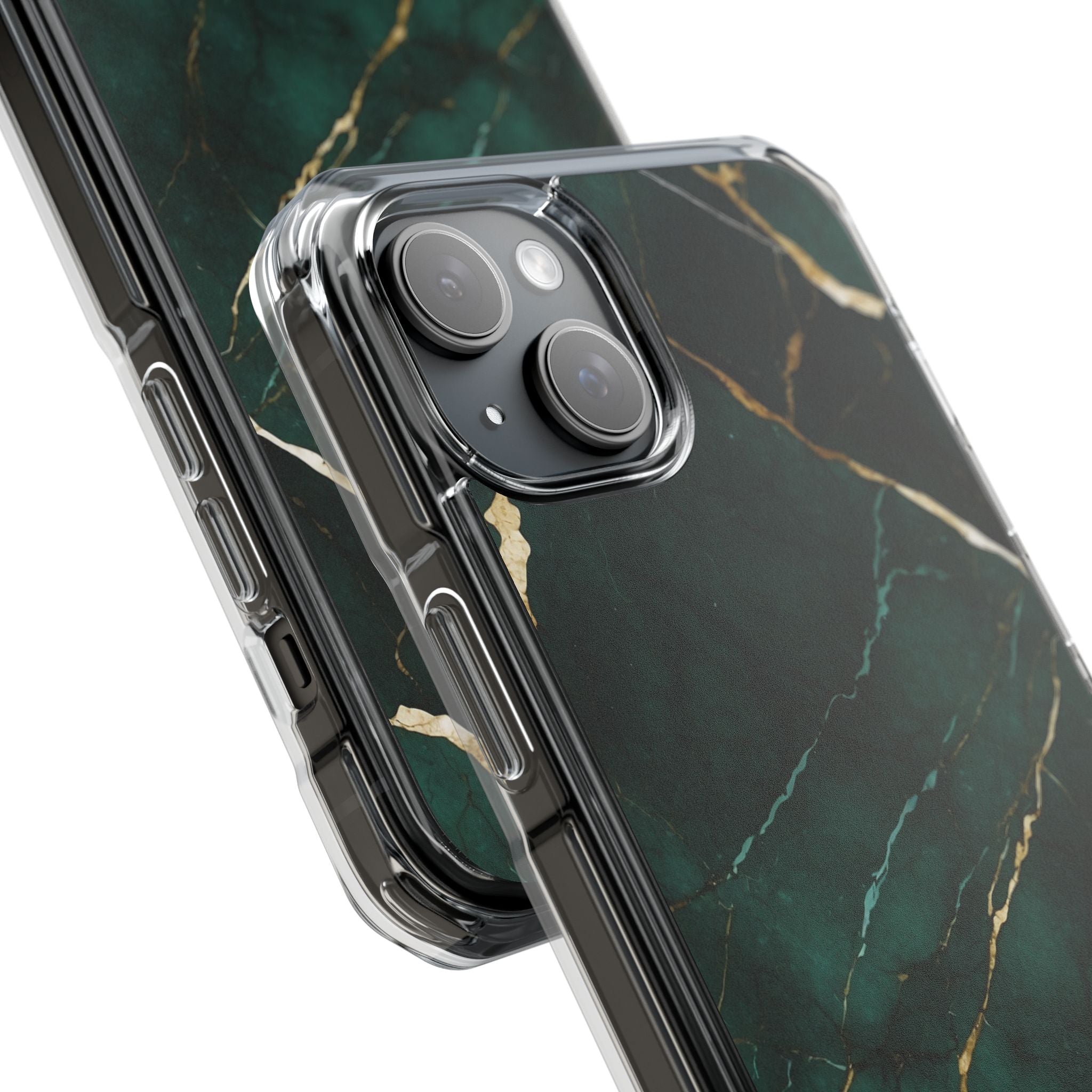 Emerald Veins Flow iPhone Case - Impact
