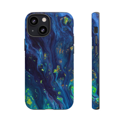 Green Opal Ink Art iPhone Case (Protective) iPhone 13 Mini Matte Phone Case