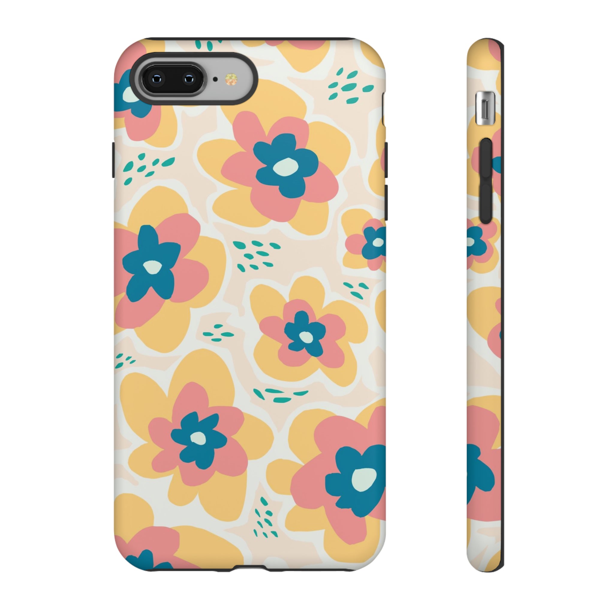 Yellow Happy Flower - Protective Phone Case