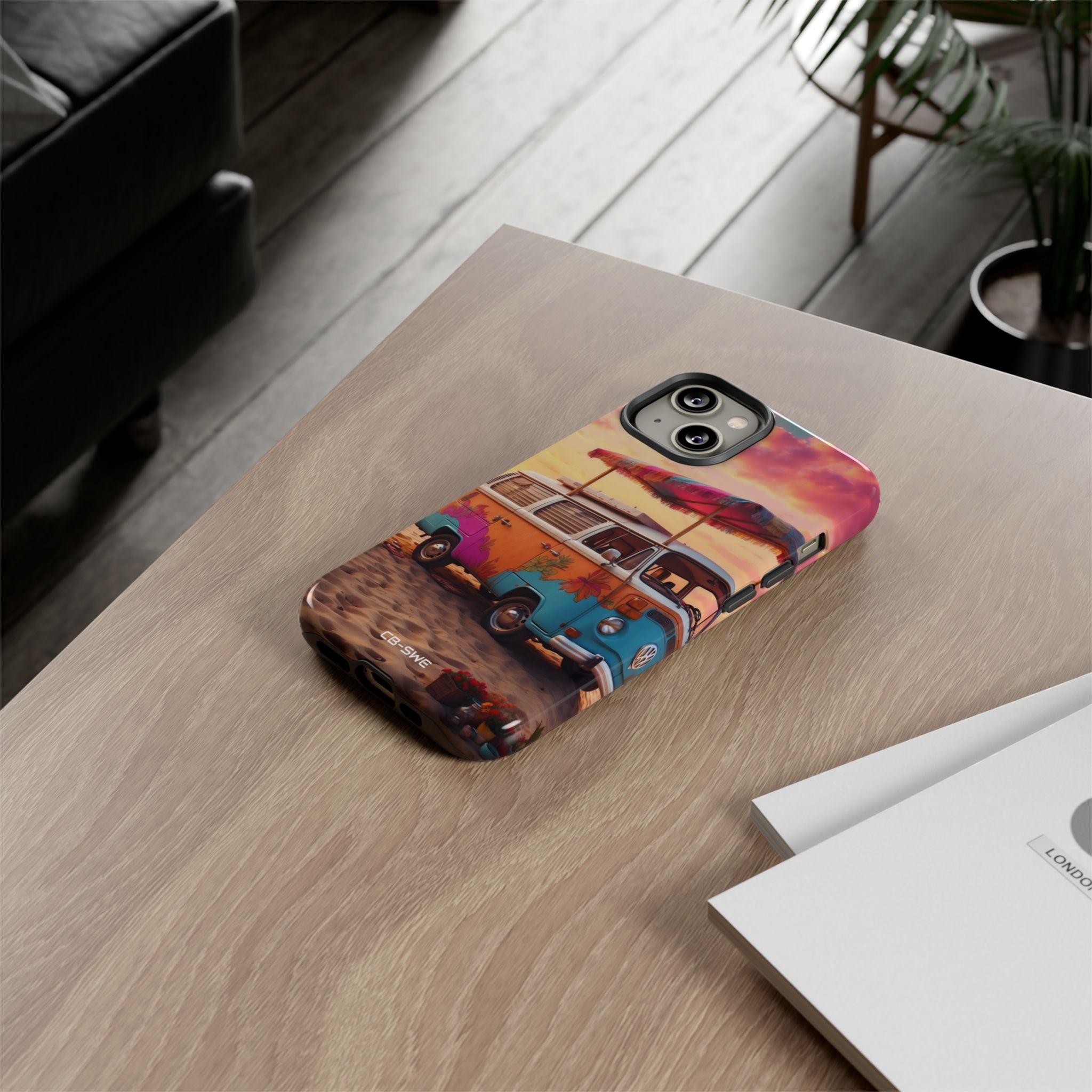 **Van Rests at Shore** - iPhone Case
