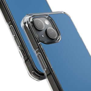 Steel Blue | Handyhülle für iPhone (Clear Impact Case - Magnetisch)