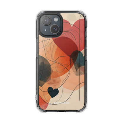 Abstract Heart Harmony - Phone Case for iPhone