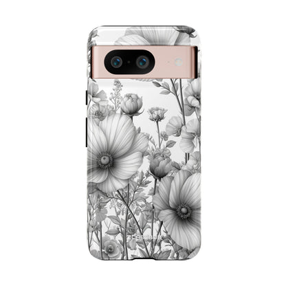 Monochrome Flora - Phone Case for Google Pixel