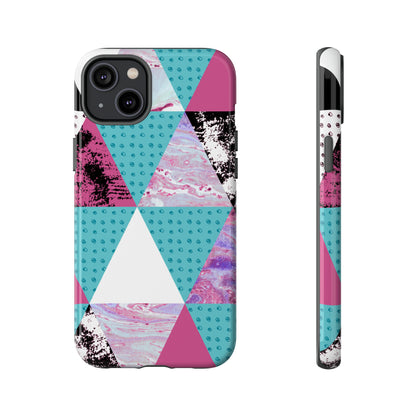 Grunge Triangles - Protective Phone Case