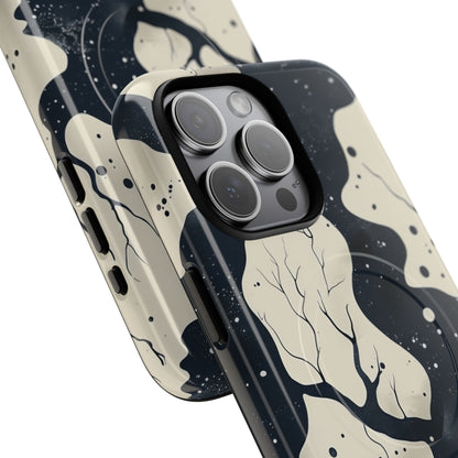 Organic Fluid Silhouettes with Cosmic Depth iPhone 15  Tough+ Phone Case