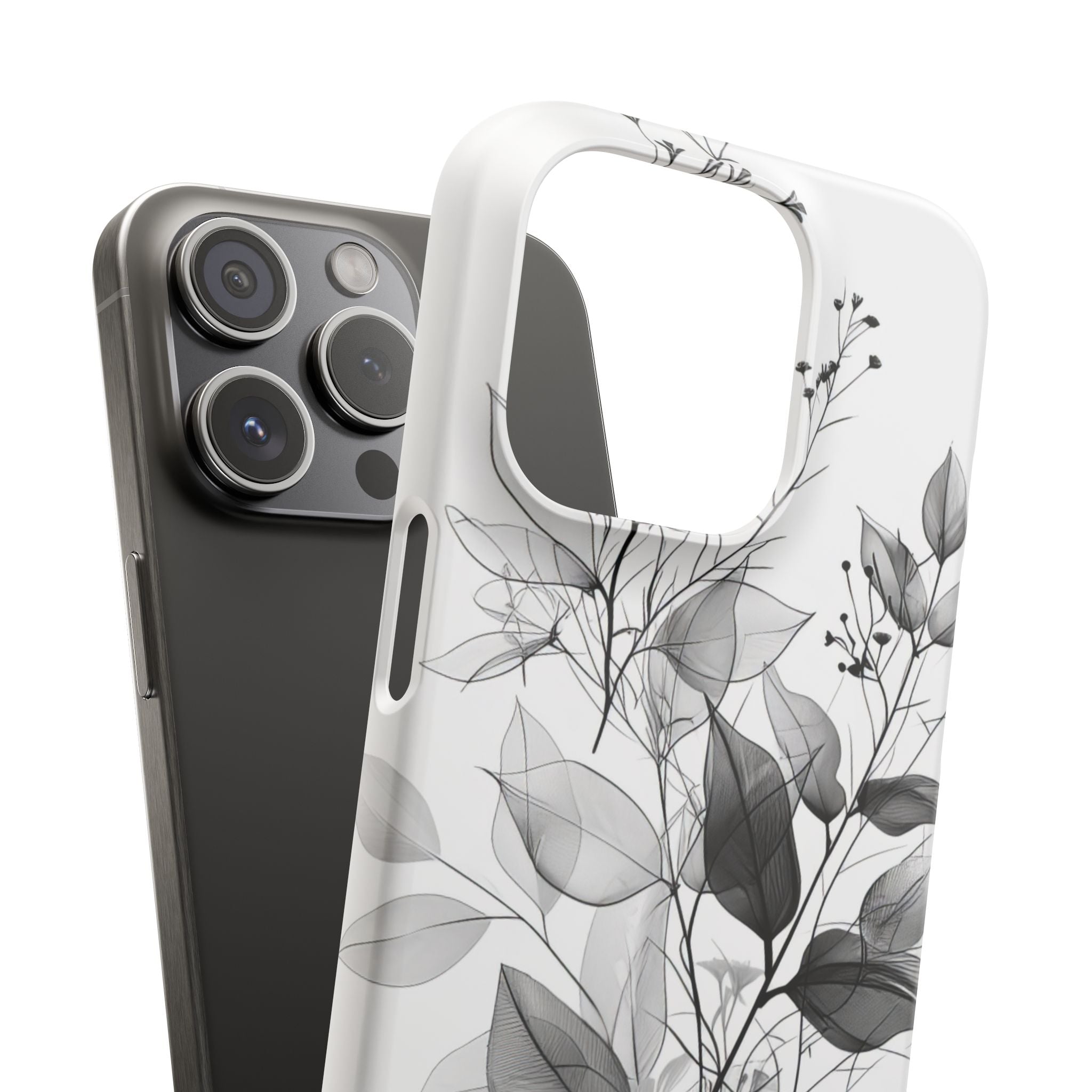 Botanical Line Harmony iPhone 15 - Slim Phone Case