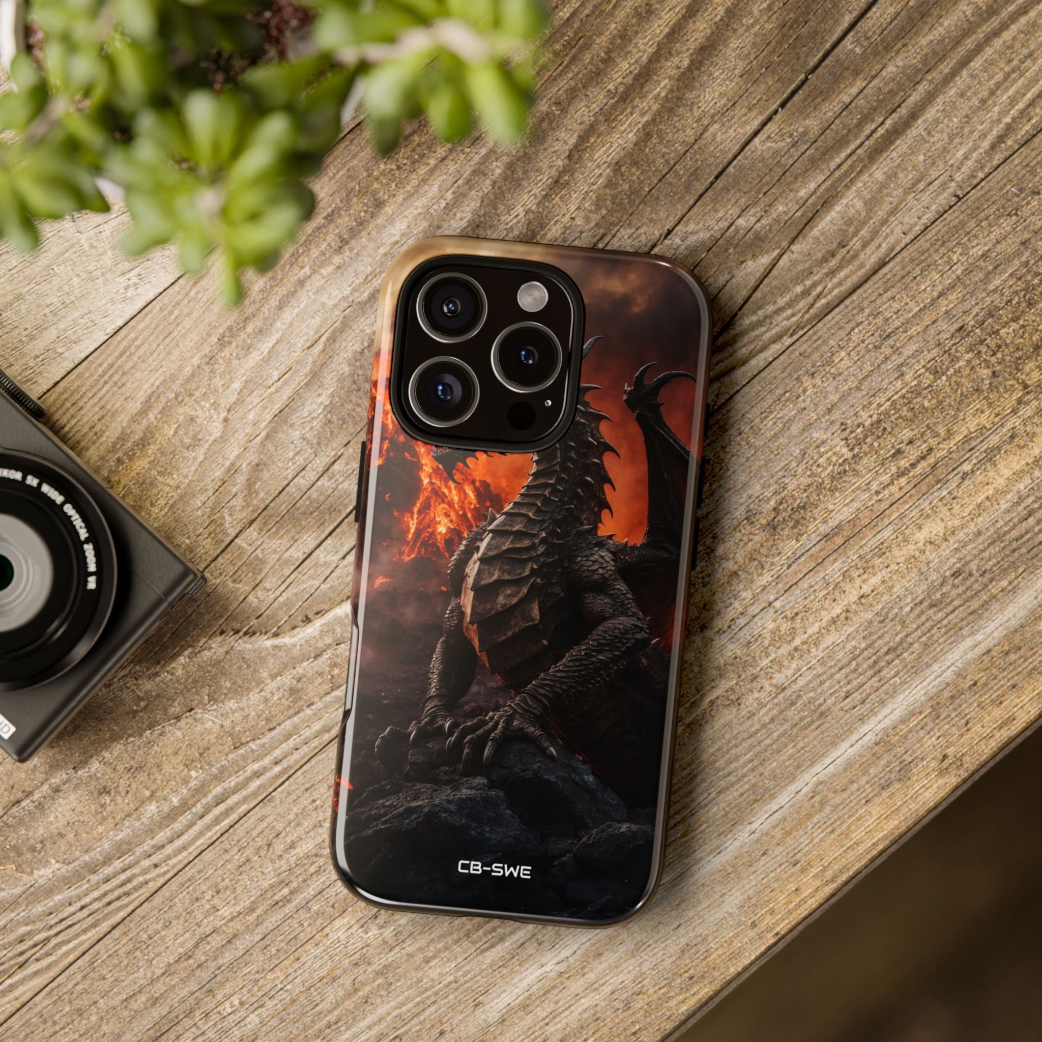 Fiery Dragon Soars - iPhone Case