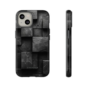 Black Geometric Elegance - Protective Phone Case