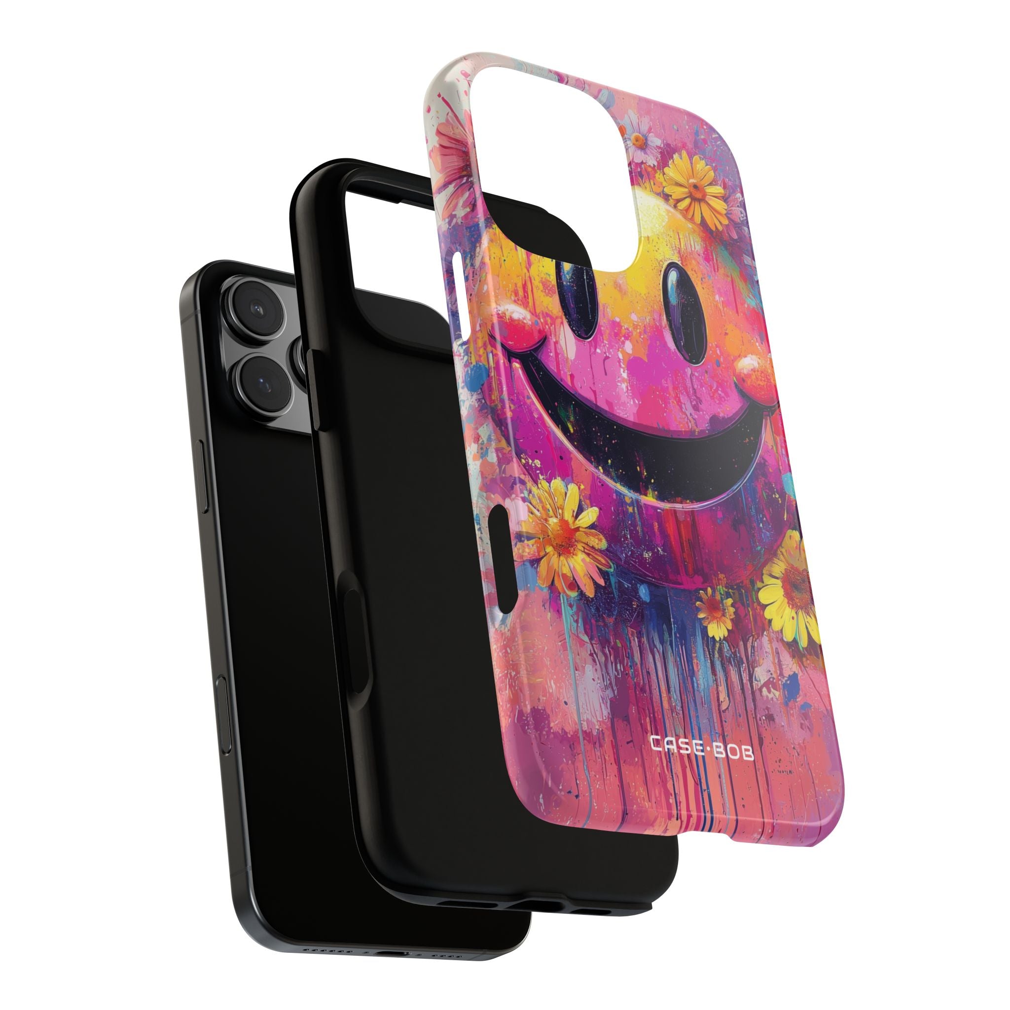 Smiley Bloom iPhone 16 Pro Max Case - Tough