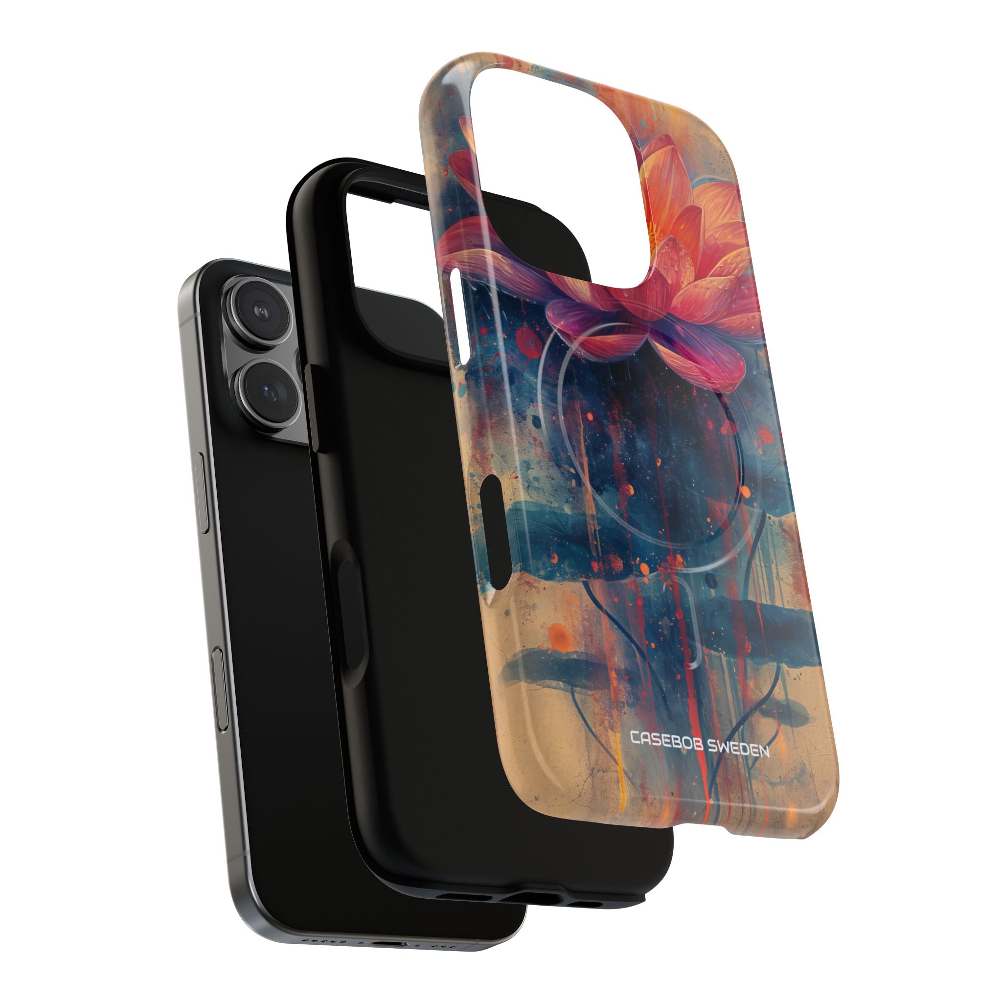 Lotus Blossom Art - Tough + MagSafe® iPhone 16 Phone Case