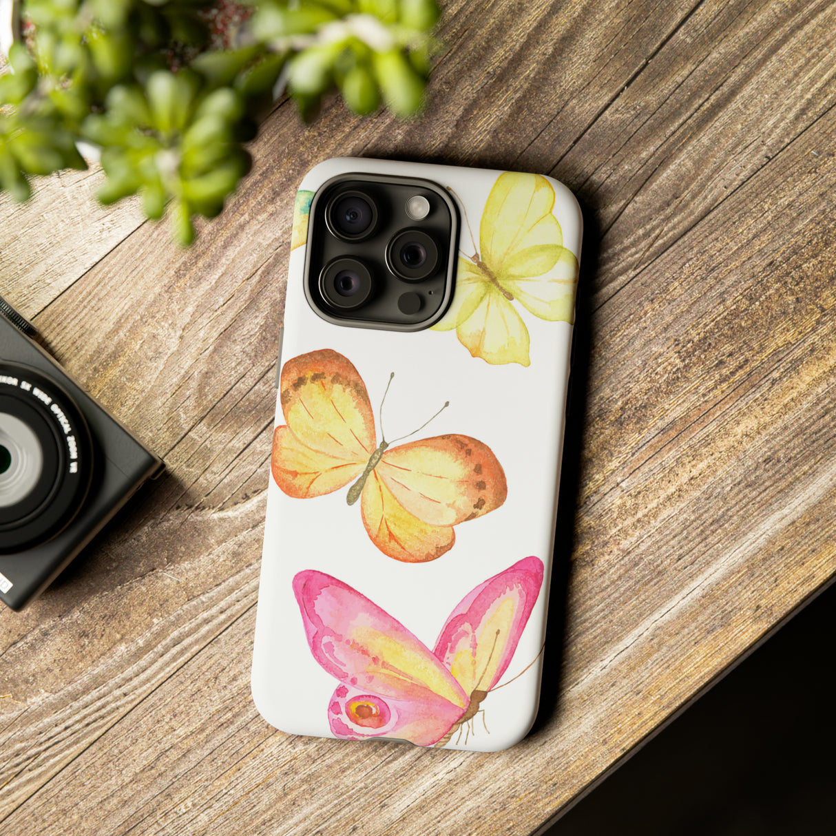 Watercolor Butterflyes - Protective Phone Case