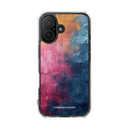 Blue Pink Abstract - Clear Impact iPhone 16 Phone Case