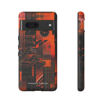 Gradient Circuitburst Google Pixel 7 - Tough Phone Case