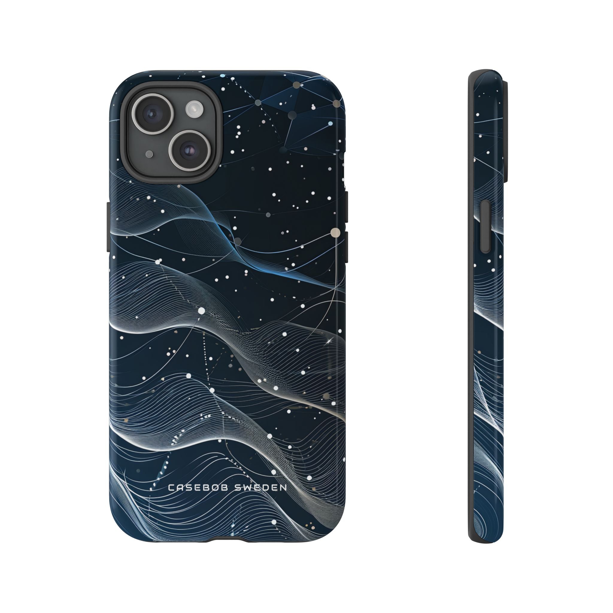 Gradient Neural Waves iPhone 15 - Tough Phone Case