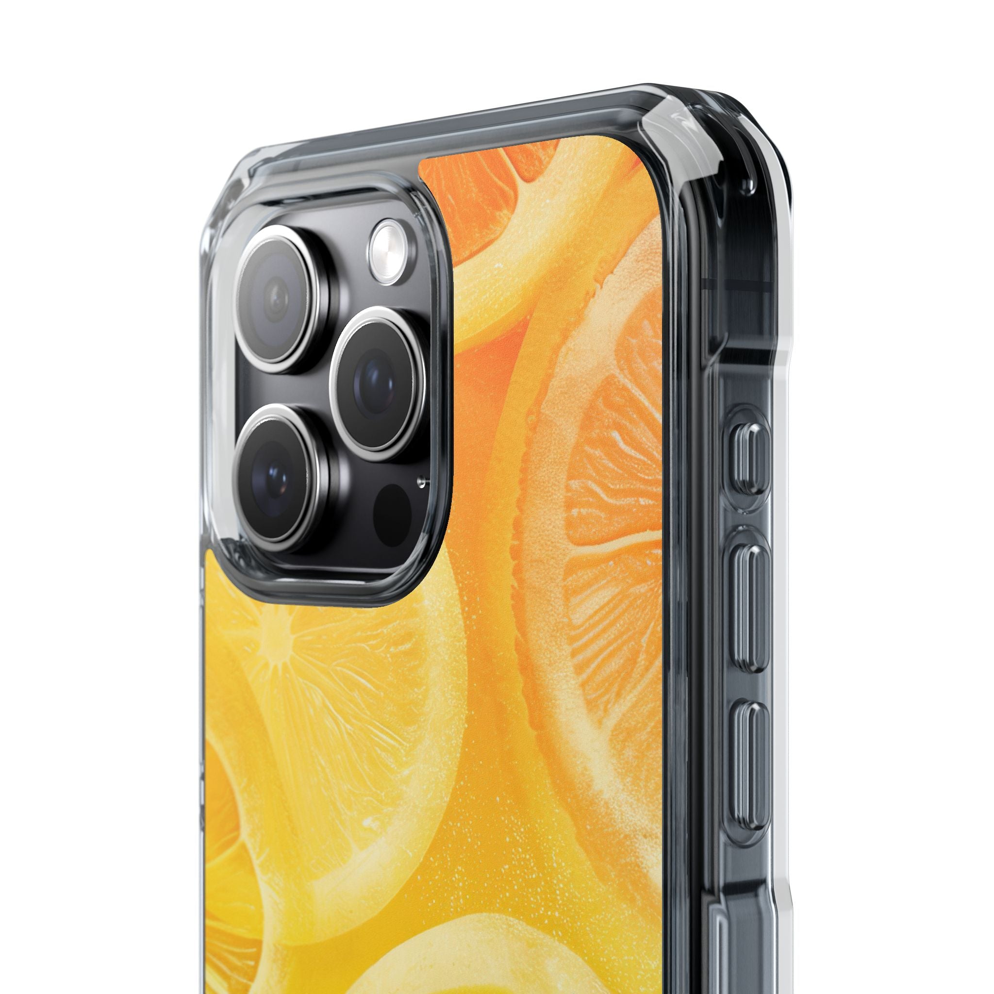 Citrus Splash Burst iPhone 15 - Impact Clear+