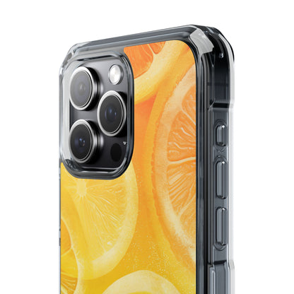 Citrus Splash Burst iPhone 15 - Impact Clear+
