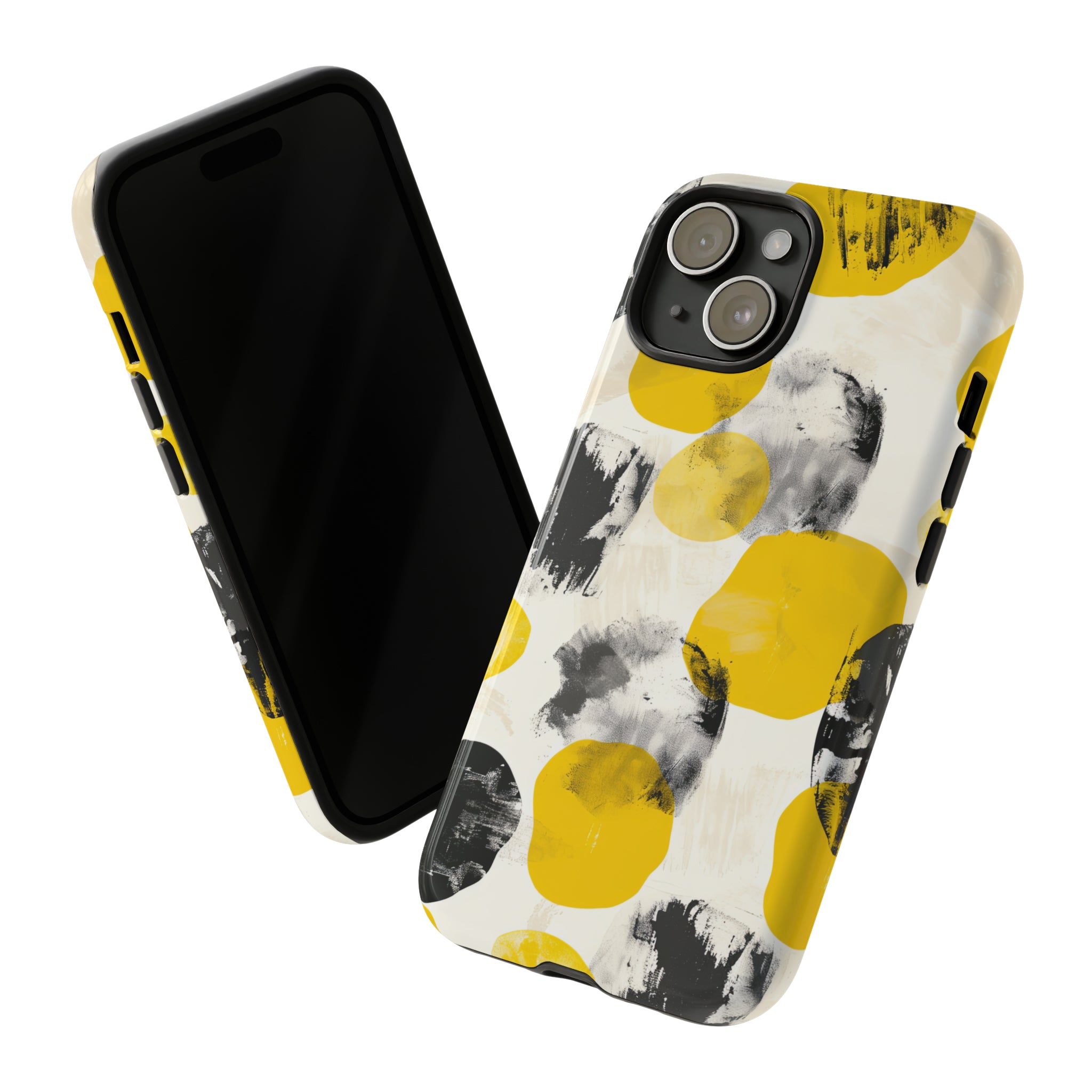 Yellow Dot Minimalism - Protective Phone Case