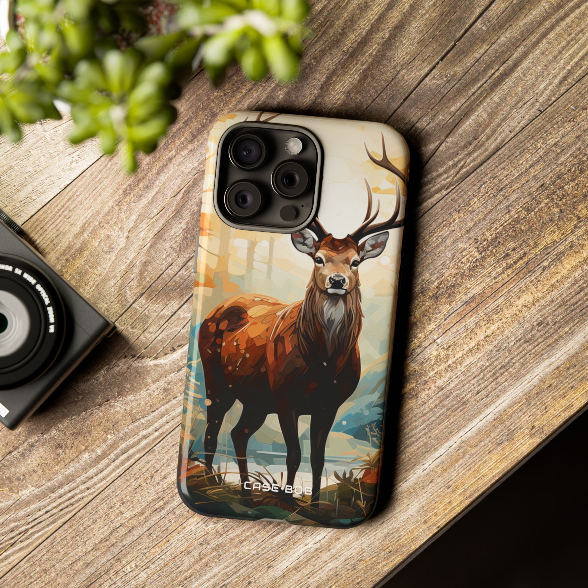 Glowing Stag iPhone 15 Pro Max Case - Tough