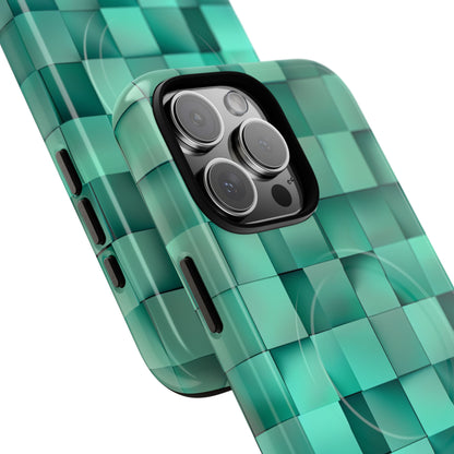 Folded Blue Squares iPhone 16 - Tough+