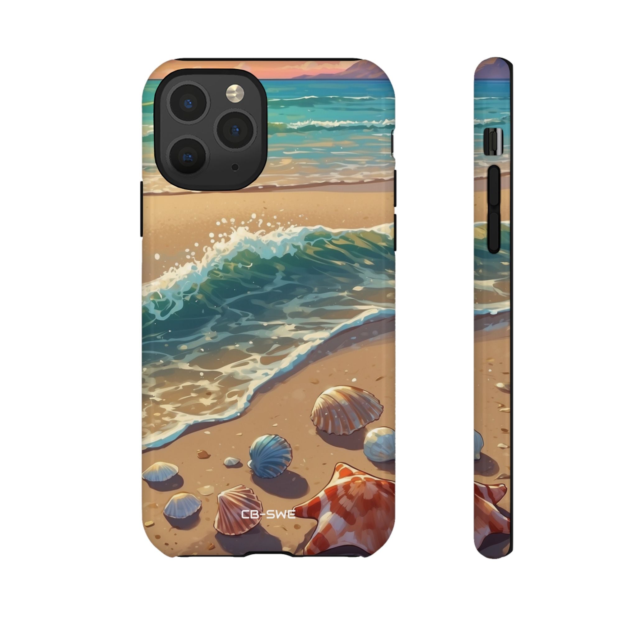 Seashells Kiss Shore - iPhone Case