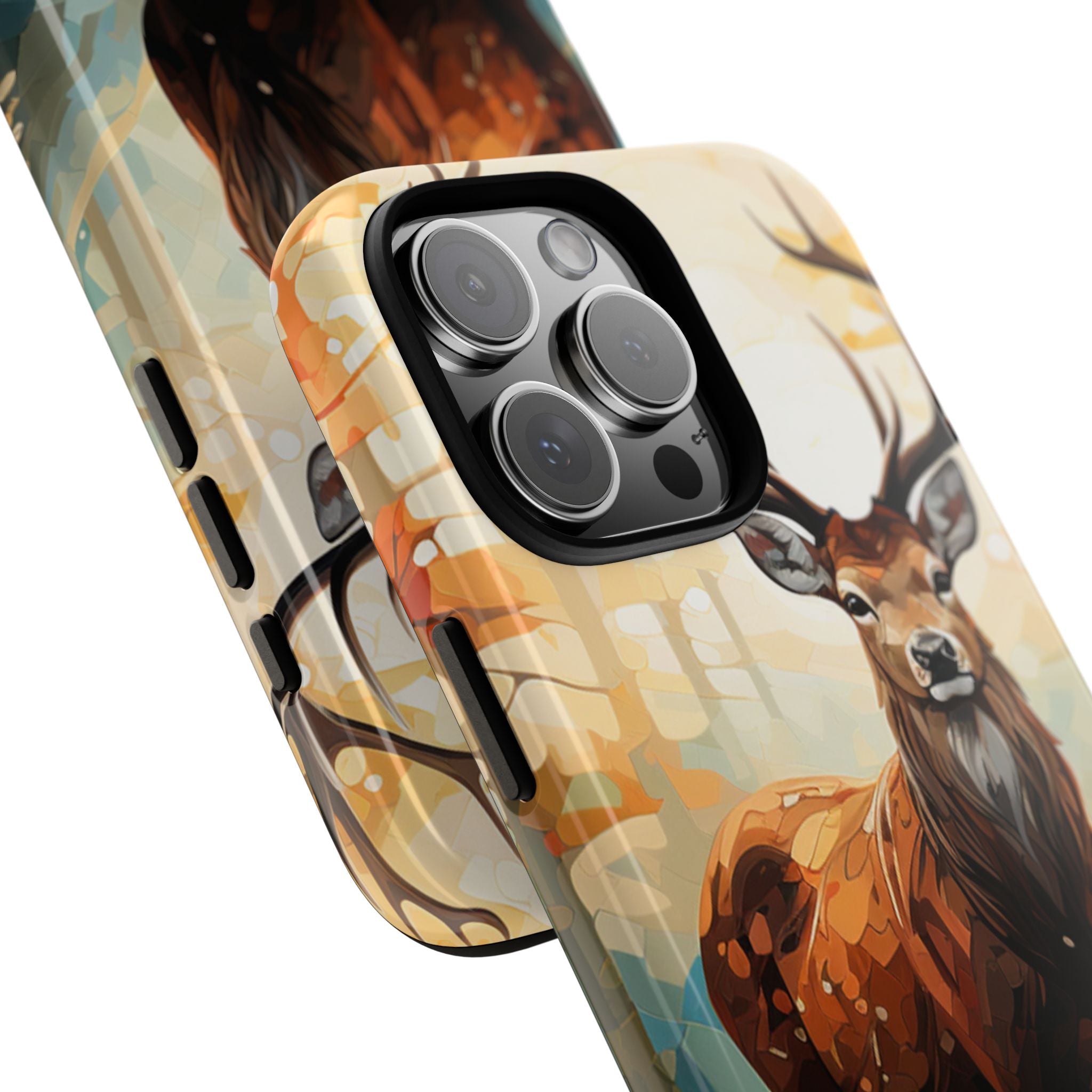 Glowing Stag iPhone 16 Pro Max Case - Tough