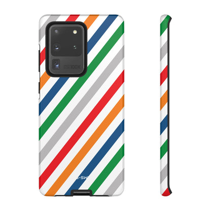 Vibrant Geometric Stripes - Samsung Case