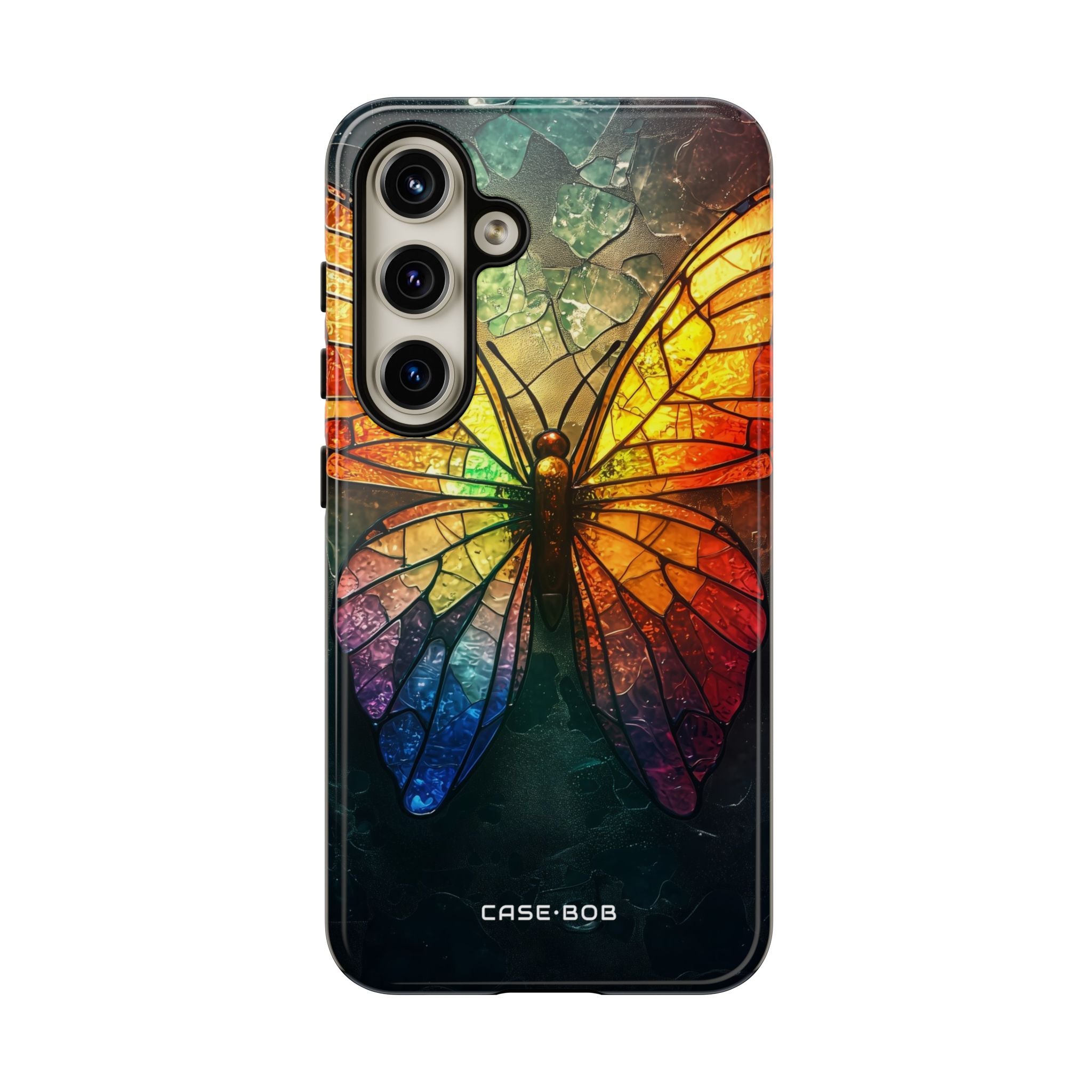 Stained Glass Butterfly Samsung S24 Case - Tough