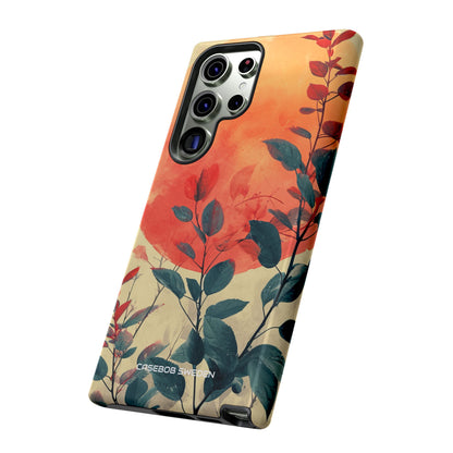 Orange Sun Harmony - Tough Samsung S23 Phone Case