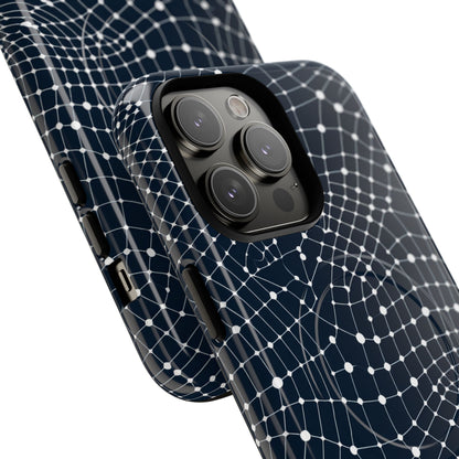 Warped Grid Web iPhone 14 - Tough+
