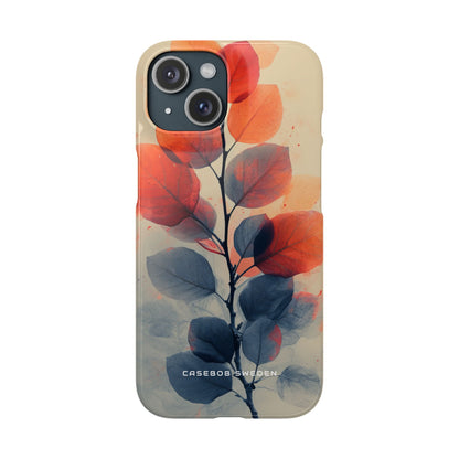 Ethereal Leaf Harmony iPhone 15 - Slim Phone Case